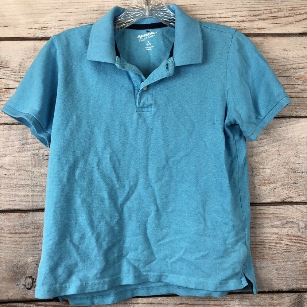 Arizona Jeans Blue Polo Short Sleeve Shirt